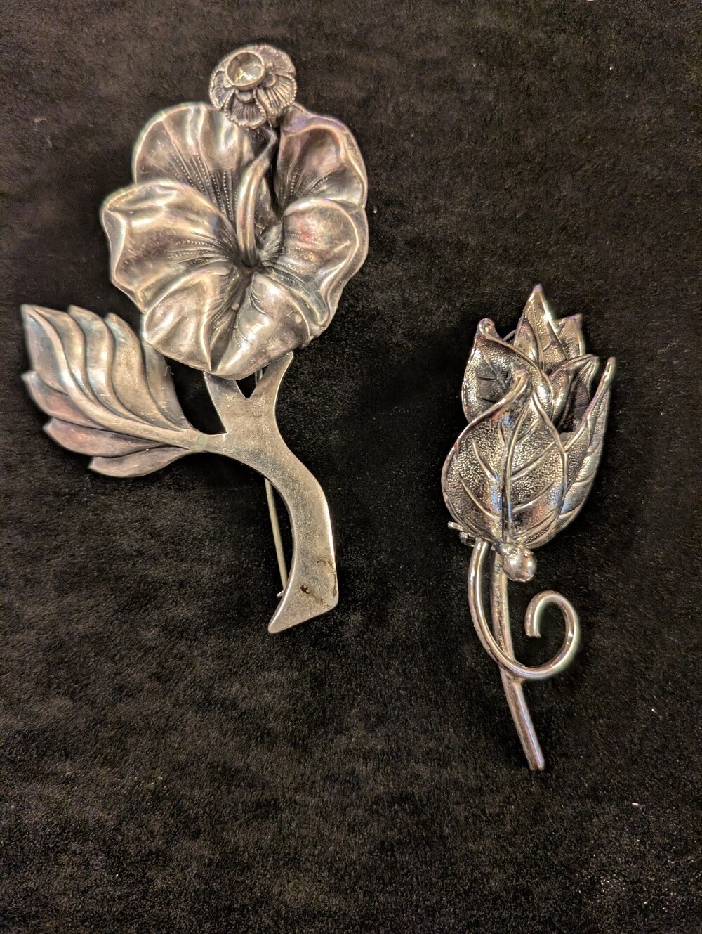 Antique Sterling Silver Broch Lot